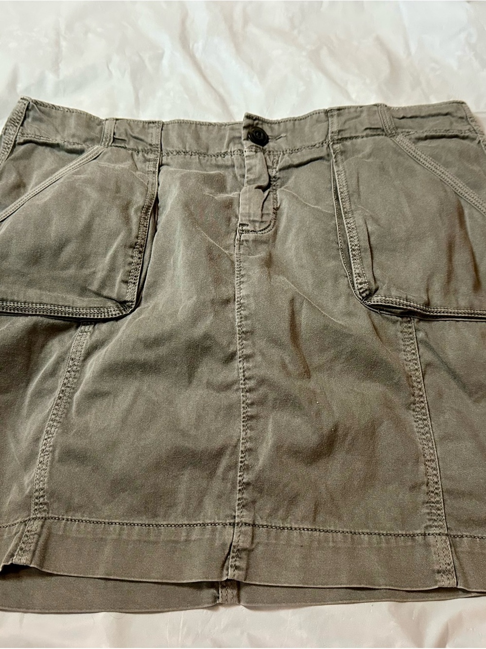 Old Navy Olive Green Utility Mini Skirt